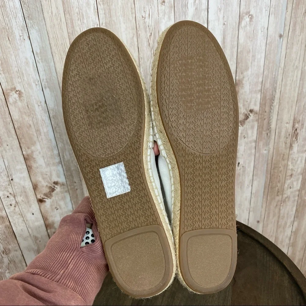 Michael Kors Zada Small Weave‎ Canvas Slip On Espadrille Size 6 Women